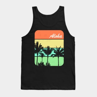 Aloha Palm Trees Hawaiian Shirt Tank Top